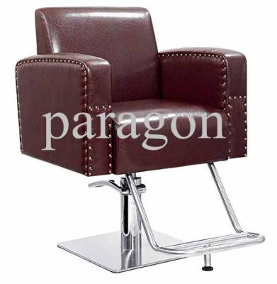 China Hairsalon Salon styling chair barber chair stylist chair in brown for sale