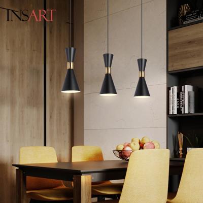 China China Vintage Blown Glass Modern Minimalist Industrial Indoor Black Dining Room Chandeliers Led Pendant Light for sale