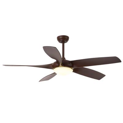 China Modern Decorative ABS Air Cooling Fan Blades Remote Control Indoor Five Morden Simple Design LED Ceiling Chandelier Fan With Lighting for sale