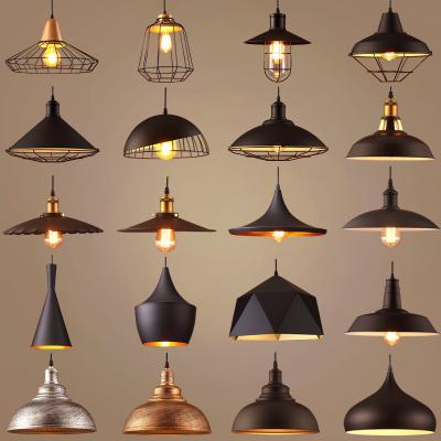 China Antique Industrial Hot Selling Simple Black Retro Hanging Led Modern Living Room Chandelier Light for sale