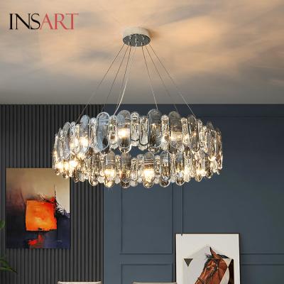 China 2022 New Hotel Contemporary Modern Led Crystal Chandelier Light Pendant Lamp for sale