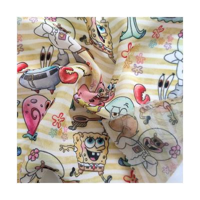 China Factory Direct Stretch Woven Polyester Tear-Resistant Woven Printed Summer Dress Fabric Women for sale