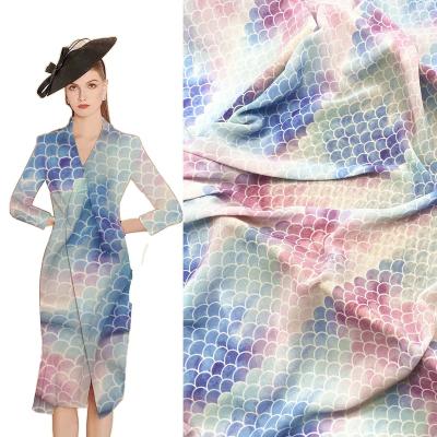 China Hot Selling 100%poly 75D Pearl Chiffon Crepe Floral Print Tear-resistant Fabric For Dresses And Skirts for sale