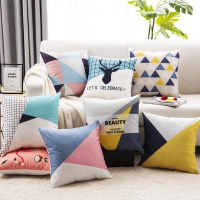 China PORTABLE Hot Sale Custom Washable Custom Size Sublimation Printing Pillow Cases For Sofa Use for sale