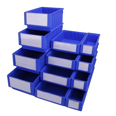 China Customized Color Office Storage Shelf Bin Plastic Warehouse Box Dividable Storage Bin for sale