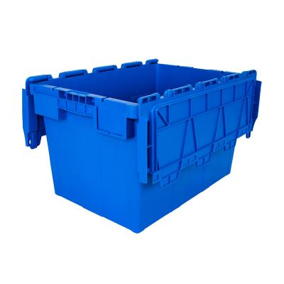 China Food Grade Plastic Attached Lid Container for Nesting and Logistic OEM ODM Acceptable for sale