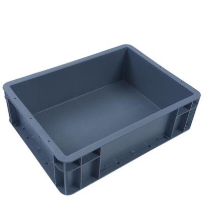 China 400X300X340mm Nestable Plastic Storage Box bin PE Moving Crate Stackable Foldable for sale