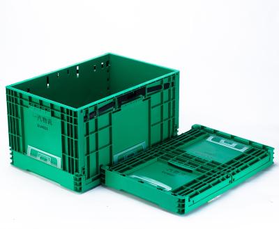 China PP Stackable Storage Crate for Industry Customized Logo Foldable Turnover Container for sale