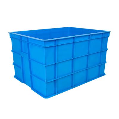 China Sturdy and Stackable Blue Plastic Crate for Organized Storage of Bread Crates at Home for sale