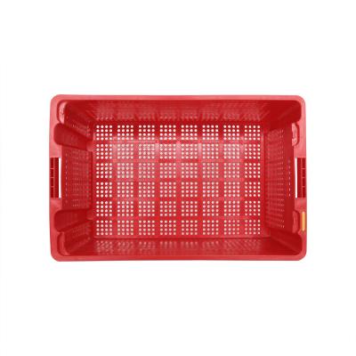 China ISO9001 Certified Tourtop Plastic Moving Crates Stackable Meat Lugs for North America for sale