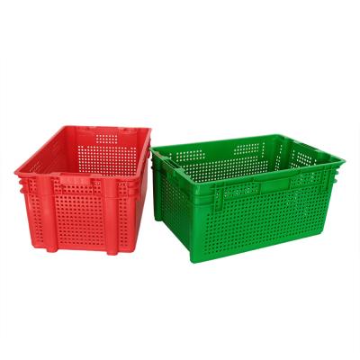 China Plastic Crate Stackable Heavy Duty and Eco-Friendly for Logistic Transport Efficiency for sale