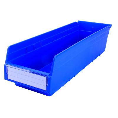 China Plastic Storage Shelf Bins for Workshop Organizer Space Saver Workbench Crate Solid Box for sale