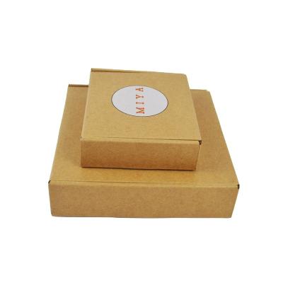 China Custom Printed Materials Brown Recycled Corrugated Paper Packaging Logo Recycled Shipping Mailer Box for sale