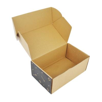 China Recyclable Factory Customization Brown Mailer Corrugated Kraft Paper Packaging Flat Mailing Box for sale