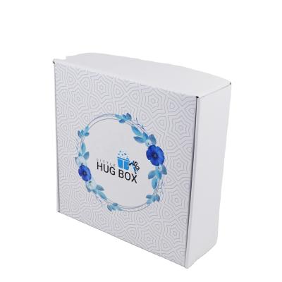 China 2021 Biodegradable Eco - Friendly Paper Corrugated Shipping Cardboard Transport Boxes With Flower for sale