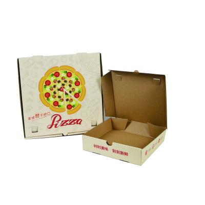 China Hot Sale Wholesale Kraft Paper Material Eco-friendly Box Take Away Food Box Pizza Box Spot Rate To Send Fast for sale