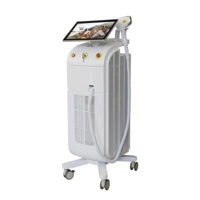 China Acne treatment titanium soprano ice diode laser hair removal machine with triple wavelength 1064 diodo 755 808 lazer system for sale