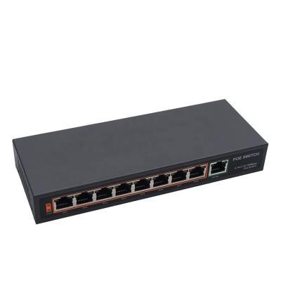 China POE 8 Port 100Mbps IEEE802.3af POE Switch / Power Injector Over Ethernet Network Switch For IP Camera VoIP Devices for sale