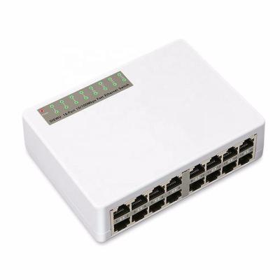 China 16 Ports NETWORK SWITCH Fast Ethernet LAN RJ45 Vlan 10/100Mbps Hub Changer Switch Network Desktop PC 16 PORTS for sale