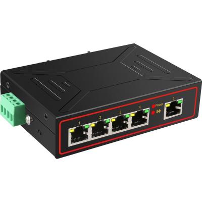 China Support 5 VLAN Port Ethernet RJ45 Switch 10/100Mbps Full/Half Duplex Industrial Fast Million Bit Lan Switch Network Adapter for sale