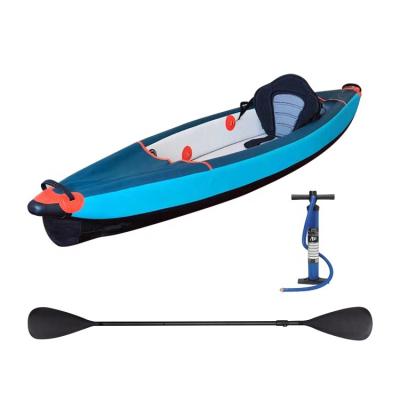 China 2700G DROP DOT PVC Factory Price Wholesale OEM Drop Shipping Inflatable Drop Dot Fishing Surfing Inflatable Canoe Rowing Boat Pedal Kayak for sale