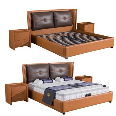 China Five Star Convertible Modern Luxurious Simple Home Furniture Hotel Bed Mattress Mige Box Spring Protector With Nightstands for sale