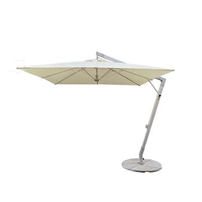 China Modern Luxury High Quality Rectangular Cantilever 10ft Tilt 10ft Outdoor Hotel Restaurant Garden Parasol Commercial Umbrella for sale