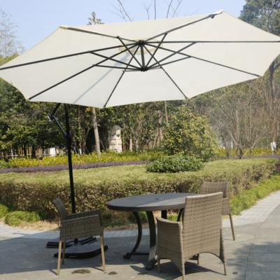 China Outdoor Sidepole Umbrella Logo Printing Waterproof Aluminum Modern Durable Cantilever Garden Umbrellas Patio Parasol for sale