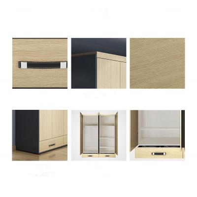 China Customized Simple Modern Convertible Bedroom Clothes Wardrobes Modern Furniture Portable Style Dressing Fittings Wooden Wood Cabinet for sale