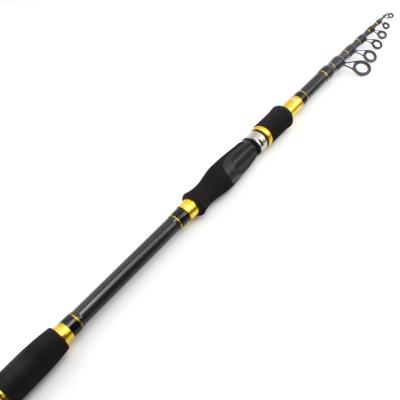 China 1.8M - 2.7M Portable Telescopic Fishing Rod Spinning Fish Hand Fishing Tackle Carbon M Power Lure 7g -28g for sale