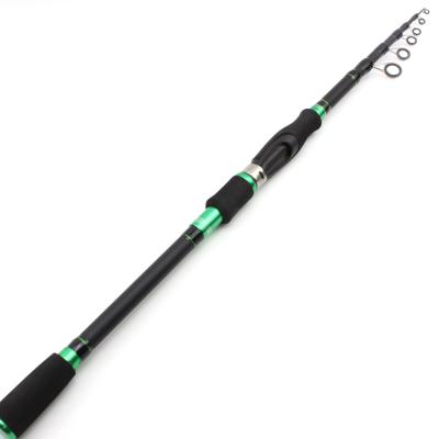 China NEW 1.8m2.1m2.4m2.7m Portable Telescopic Fishing Rod Carbon Rod M Power Spinning Rod Carbon PESCA Lure Pole Lure Weight 7-28g for sale