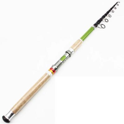 China YDM Carbon Telescopic Carbon Fishing Rod Spinning Rod Wooden Carp Fishing Pole Outdoor Fishing Tool for sale