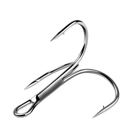 China Carbon Steel 100pcs/set Hooks Treble Hooks Black Nicle Barbed Fishhooks Super Carp Treble Hooks Sea Tackle Accessories for sale