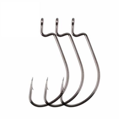 China 20pcs/bag Jig Hook High Carbon Steel Offset Fishhooks Lure Softjerk Hooks 6#-5/0 Fishing Tackle for sale