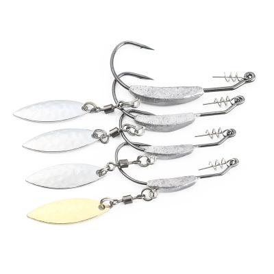 China Excellent Using 4.5/5.5/7.2g Fishing Soft Worm Hooks High Carbon Steel Crank Hook With Barbed Hook Fishing Gear Lure for sale