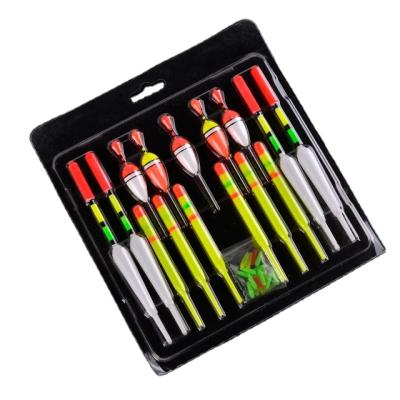 China Plastic Float New 15/set High Quality Float Set is suitable for most types of fishing vertical float fishing tackles with rubber baits for sale