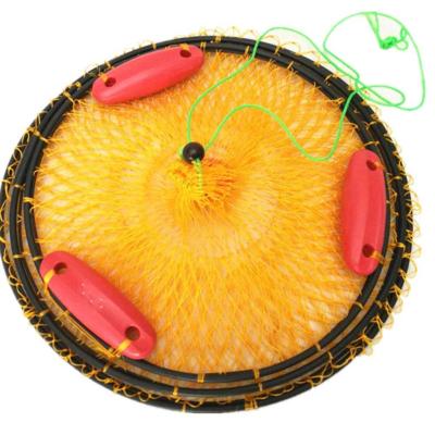 China New Multifilament 2 - Layer Folding Type Portable Fish And Shrimp Cage Net Trap Drift Sea Yellow Fishing Nets Three for sale