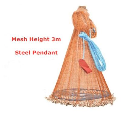 China Monofilament Hand Cast Fishing Net With Fly Disc Small Mesh Cast Net Fishing Accessory Outdoor Fishing Tools for sale