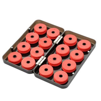 China Hexagonal Opening 16 Pcs Fishing Box Spool Line Case Wire Board Fishing Board Winding Fishing Line Bait Hook Storage Case for sale