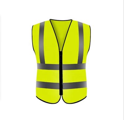 China New Style EDM Water Proof OEM Safety Clothing Vest Yellow Reflective Yellow Stripper Vest Police Safety Yellow Vest for sale