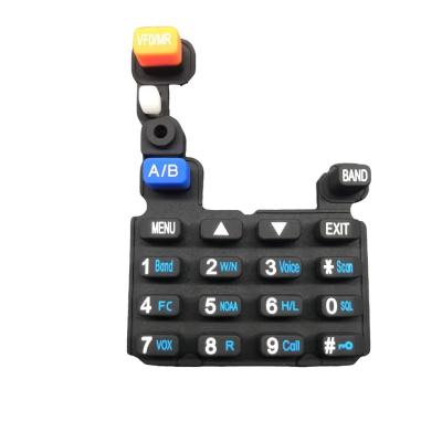 China durable silicone button P+R keypad for cellphone for sale