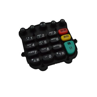 China Customized Silicone Keypad For POS Machine Heat-Resistant Eco-Friendly for sale