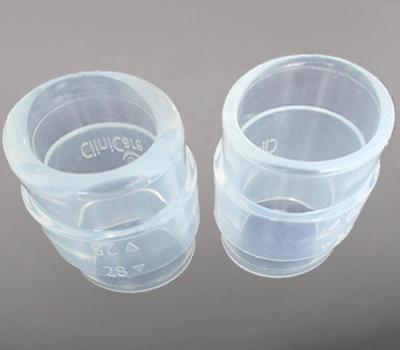 China Transparent LSR Silicone Breast Pump Cylinder for sale