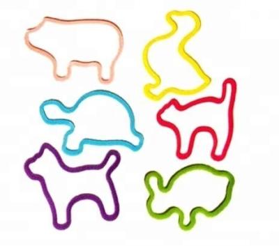 China ISO9001 Certified Children's Toy Animal Rubber Bands Hair Band Holder with Custom Color for sale