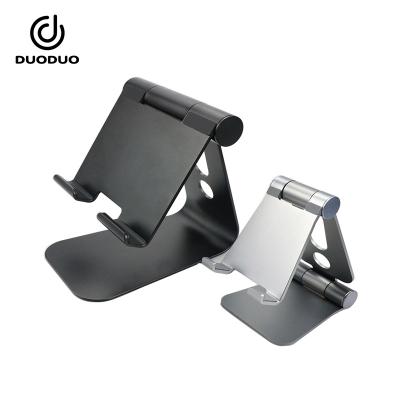 China Aluminum Alloy Factory Foldable Phone Display Stand / Silicon Bottom Smartphone Stand for sale