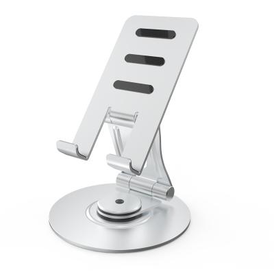 China New Design Mobile/Tablet Desktop Holder Rotatable Aluminum Mobile Phone Shelf for sale