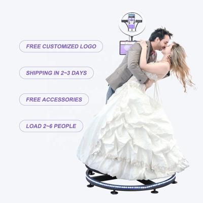 China Wedding/Event/Party/Conference/Festival Wedding 3D Ring Light Camera Phone Spin Machine Photobooth 360 Video Photo Booth for sale