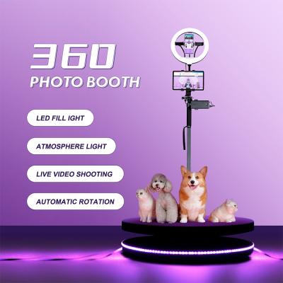 China Portable 4 Person Wedding/Event/Party/Conference/Festival Ipad Camera Rotate Automatic 360 Photos Photobooth Video Kiosk Booth for sale