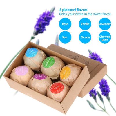 China Moisturizing Set 12 Kinds Of Fragrance Spa Explosion Salt Set Supplies Shower Steam Rainbow Bath Bomb for sale