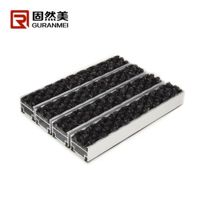 China Aluminum Anti-bacteria Mat Maker Coarse Dirt Removal Mat System For Public Areas for sale